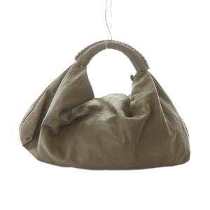 A.D.M.J. ハンドバッグ トート レザー ロゴ 茶 ブラウン GY11 /MQ