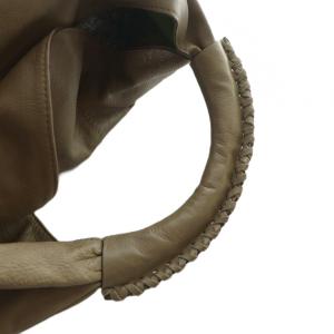 A.D.M.J. ハンドバッグ トート レザー ロゴ 茶 ブラウン GY11 /MQ