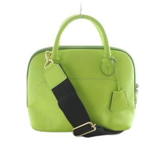 ハンドバッグ ショルダー 2WAY レザー ロゴ 緑 グリーン GY11 /MQ