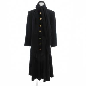 ヴィンテージ コート マフラードッキング 9A3 ブラック