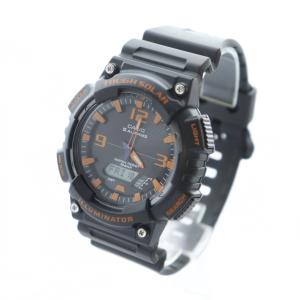 CASIO G-SHOCK Gショック AQ-S810W 腕時計 ウォッチ ソーラー カレンダー付き ロゴ 黒 ブラック GY18