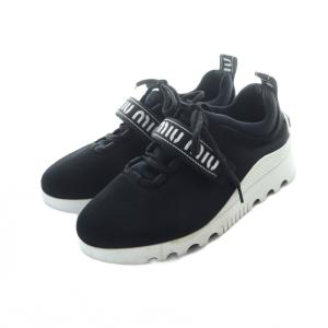 miumiu 厚底スニーカー 38 ブラック 613