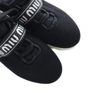 miumiu 厚底スニーカー 38 ブラック 613