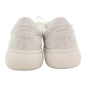 kate spade new york ローカットスニーカー シューズ 24.5cm 白 ホワイト 刺繍 花柄 /GV GY40