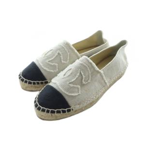 スリッポン ココマーク キャンバス エスパドリーユ 35 ホワイト