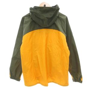 mont-bell サンダーパス マウンテンパーカー ジャケット M 黄 イエロー 切替 刺繍ロゴ フード付き 1128270