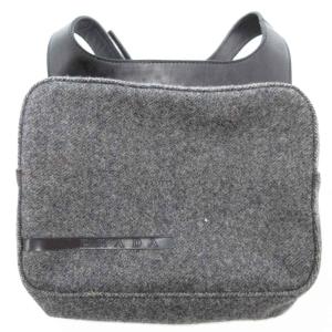 99AW ヴィンテージ アーカイブ ショルダー バッグ ウール ダークグレー