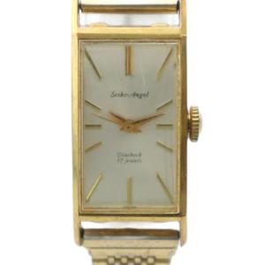 Angel エンジェル 腕時計 ウォッチ スクエア 17石 手巻き ロゴ ゴールド色 29005 /MQ