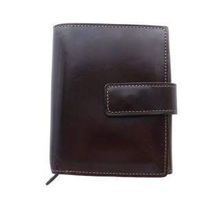 マスターパース 廃盤品 二つ折り財布 ウォレット コードバン ロゴ レザー 茶 ブラウン GY18 /MQ