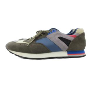 フレンチトレーナー スニーカー シューズ スエード カーキ /JS GY13