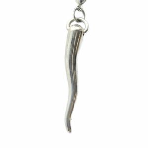 コルノ ネックレス アクセサリー ペンダント ロゴ シルバーカラー 銀色 /MQ GY18