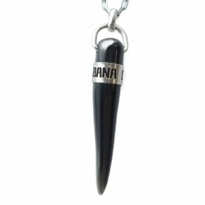 DOLCE&GABBANA コルノ ネックレス アクセサリー ペンダント ロゴ シルバーカラー 銀色 /MQ GY18