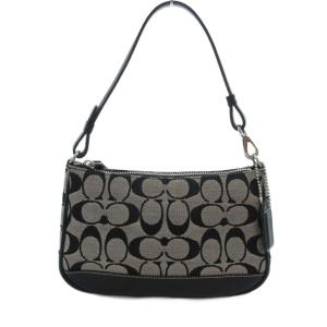 ハンドバッグ キャンバス レザー シグネチャー 6094 黒 ブラック /JS GY18