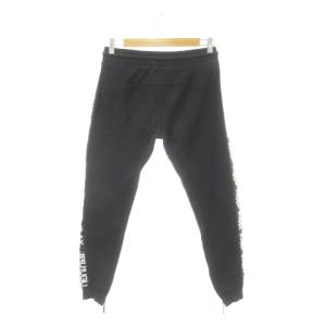 1PIU1UGUALE3 RELAX × カッパ KAPPA スウェットパンツ ジョガーパンツ 裾ジップ ロゴ 切り替え ライン ラインストーン