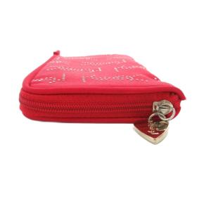 YVES SAINT LAURENT ポーチ マルチケース コインケース ロゴ 総柄 スタッズ 赤 レッド /JS GY18