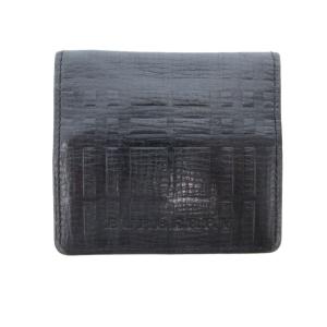 コインケース 型押し ブラック