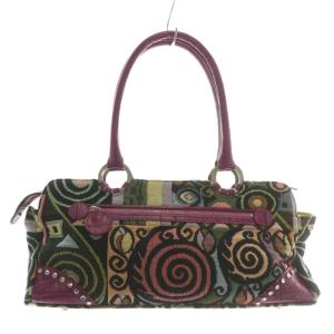 クリムトスペシャル ハンドバッグ ゴブラン織り ビジュー ラインストーン スパンコール 総柄 トートバッグ付き