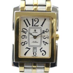 525 ノブレス 腕時計 ウォッチ クォーツ シルバーカラー 銀色 ゴールドカラー 金色 スクエア カレンダー付き