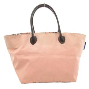 BURBERRY BLUE LABEL トートバッグ ノバチェック ロゴ ピンク /AE GY18