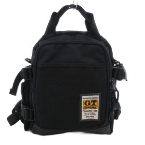 ボディバッグ リュックサック ロゴ ナイロン 黒 ブラック /JS GY18