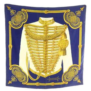 カレ 90 BRANDEBOURGS ブランデンブルク飾り スカーフ シルク