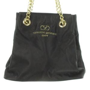 VALENTINO GARAVANI sport ショルダーバッグ チェーンショルダー ナイロン ロゴ 黒 ブラック /MN19 GY11