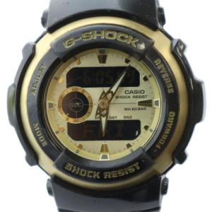 G-300G 腕時計 ウォッチ クォーツ アナデジ ロゴ カレンダー付き 黒 ブラック /MQ GY11