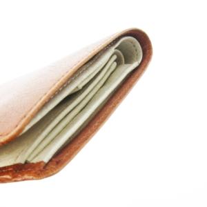 TAKEO KIKUCHI 二つ折り財布 ウォレット 小銭入れあり レザー 革 ロゴプレート 茶 ブラウン /CK24 GY18