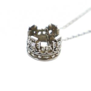 ネックレス アクセサリー ペンダント Silver925 ラインストーン クラウン 王冠 シルバー色 GY18