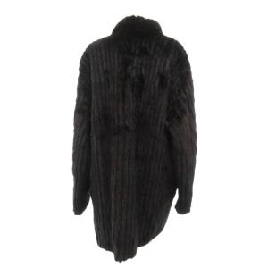 SAGA MINK 銀サガ ファーコート 毛皮 ミンク ミドル丈 13 ダークブラウン /JS GY18