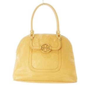 ハンドバッグ レザー 革 シボ革 ダブルTロゴ ペールオレンジ /CK4 GY18