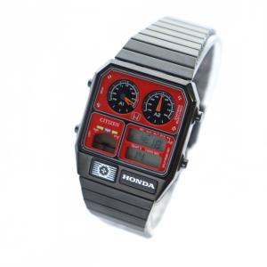 CITIZEN HONDA コラボ ANA-DIGI TEMP アナデジ テンプ プレリュード 赤モデル 腕時計