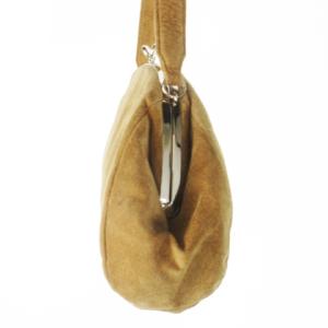 Vivienne Westwood ハンドバッグ がま口 スエード オーブロゴ ベージュ