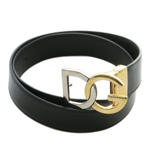 ベルト レザー バックル ロゴ ゴールド金具 シルバー金具 90-36 黒 ブラック /XZ GY18