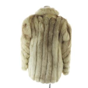 SAGA FOX 銀サガ 毛皮コート 長袖 総裏地 ミドル フォックスファー 白 ホワイト GY11 /MQ