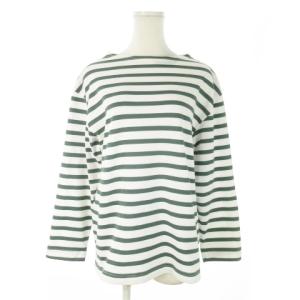 L/S Border Boat-neck Tシャツ カットソー ロンT ボートネック 長袖 ボーダー 総柄