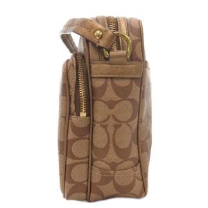 COACH ショルダーバッグ レザー 本革 ベージュ シグネチャー柄 F12579 /AE GY42