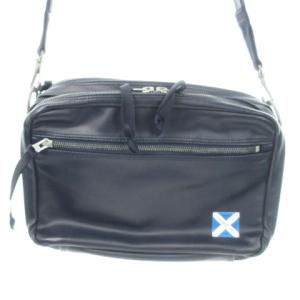 吉田カバン ショルダーバッグ レザー PVC ロゴ S 紺 ネイビー /MN11 GY18