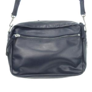LUGGAGE LABEL 吉田カバン ショルダーバッグ レザー PVC ロゴ S 紺 ネイビー /MN11 GY18