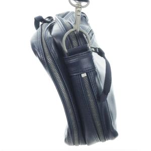 LUGGAGE LABEL 吉田カバン ショルダーバッグ レザー PVC ロゴ S 紺 ネイビー /MN11 GY18