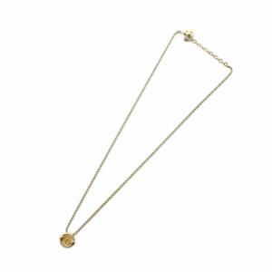 Christian Dior ネックレス アクセサリー ペンダント ロゴ ゴールド色 GY18 /MQ OH