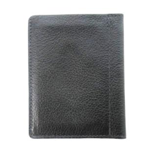 IL BISONTE パスケース カードケース レザー 革 二つ折り ロゴ型押し 黒 ブラック /CK25 GY18