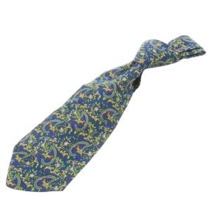 ネクタイ レギュラー シルク 絹 乗馬柄 ペイズリー 総柄 紺 ネイビー /CK18 GY11