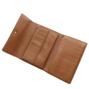 LOUIS VUITTON M61202 モノグラム ポルトトレゾール エテュイ パピエ 三つ折りブラウン