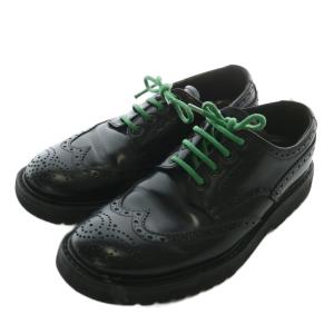 ビジネスシューズ ドレス 革靴 レザー ラウンドトゥ ウィングチップ レースアップ 6 25cm 黒 ブラック