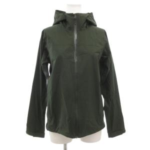 ベンチャージャケット マウンテンパーカー ジップアップ ロゴ刺繍 ナイロン S 緑 グリーン NPW1536Z/GV