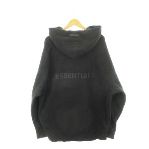 ジップアップパーカー ラバーロゴ 長袖 ラグラン 裏起毛 XL 黒 ブラック /AH23 GY18