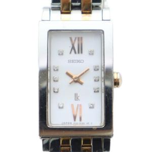 1F20-0BP0 lk ルキア 腕時計 ウォッチ クォーツ 石付き ローマン スクエア シルバー色 GY18