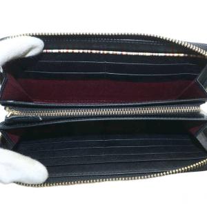 PAUL SMITH 長財布 ロング ウォレット レザー ラウンドファスナー マルチストライプ 黒 ブラック /XZ GY18