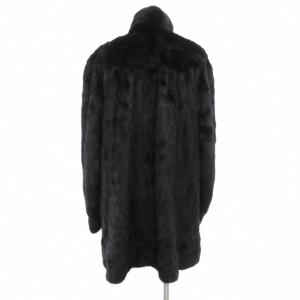 SAGA MINK 銀サガ ファーコート 毛皮 ミンク スタンドカラー 13 黒 ブラック /JS GY18